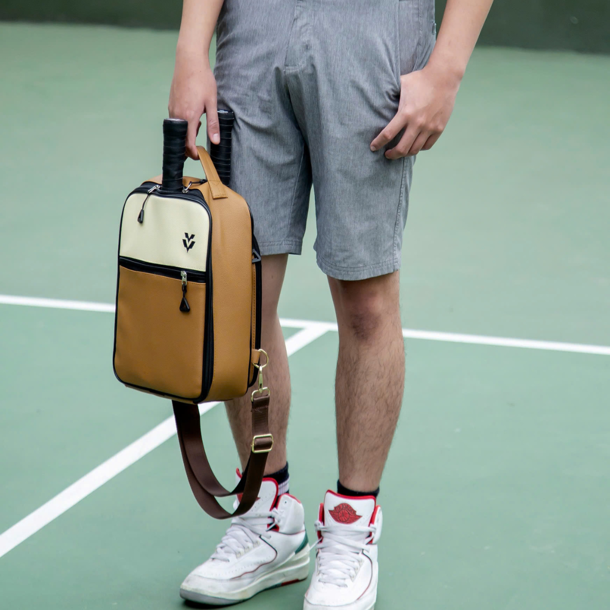 Túi Da Nam Nhỏ Gọn Đựng Vợt Pickleball Vaputex 11 SPORT 1