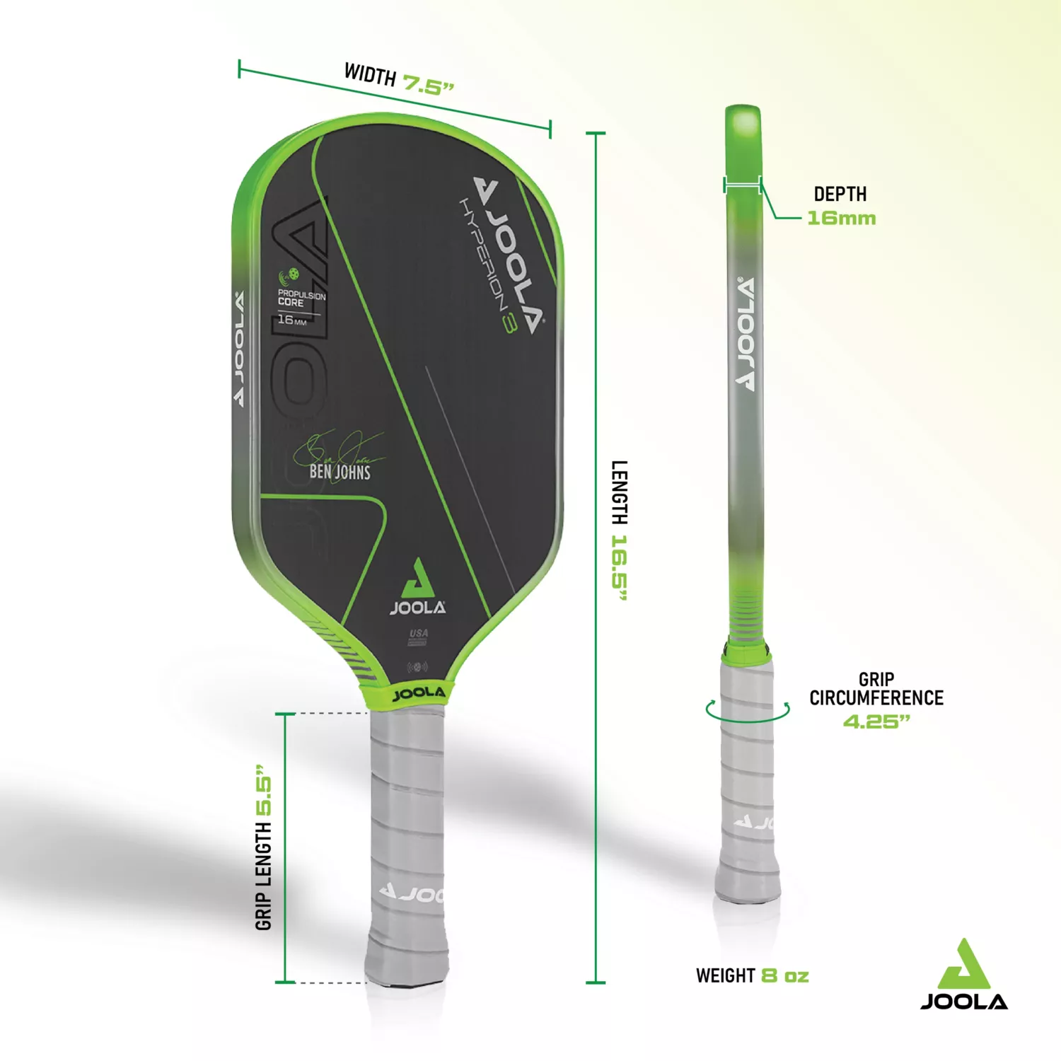 Vợt Pickleball Joola Ben Johns Hyperion 3 16mm 11 SPORT 12345