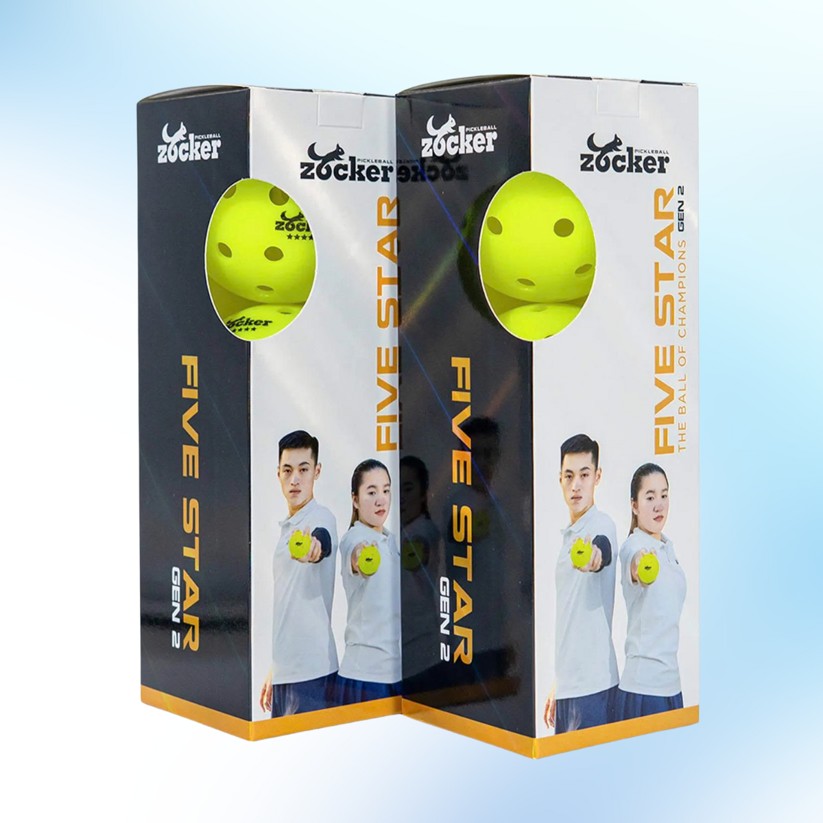 Combo 3 bóng thi đấu Pickleball Zocker Five Star Gen 2 11 SPORT 1