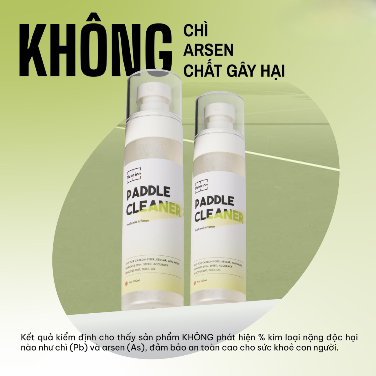 Vệ sinh mặt vợt Picko Inn Paddle Cleaner 40ML 11 SPORT 123