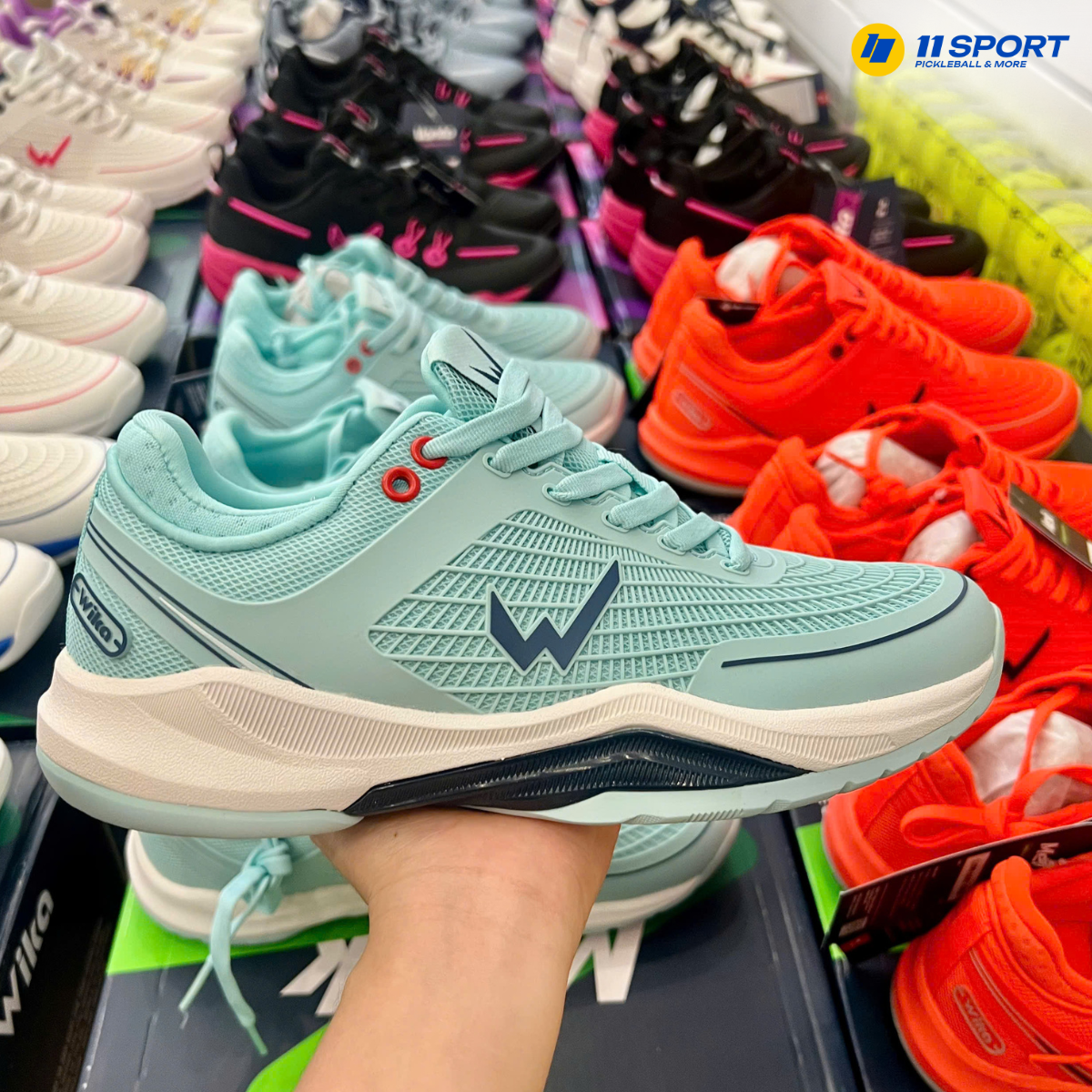Giày Pickleball Wika Merik 11 SPORT xanh navy