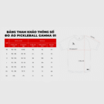 Bảng quy đổi Size áo Kamito Gamma 01